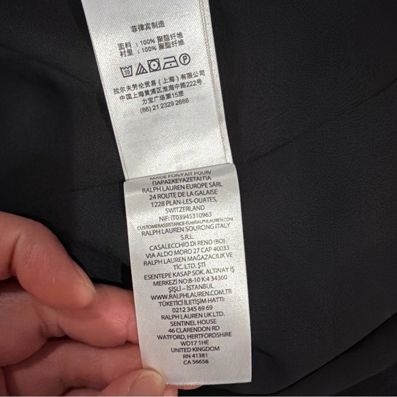 Ralph Lauren Off-Shoulder Black Gown with Cape Sleeves - Picture 11 of 11